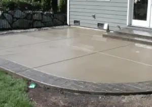 sealed concrete patio