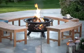 Can A Fire Pit Damage Concrete Patio, Can I Build A Fire Pit On Top Of Concrete Floor