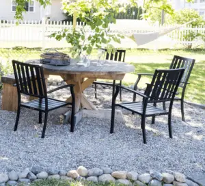 DIY Pea Gravel Patio