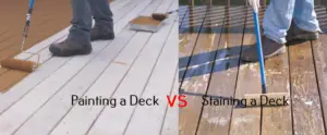Painting a deck vs staining